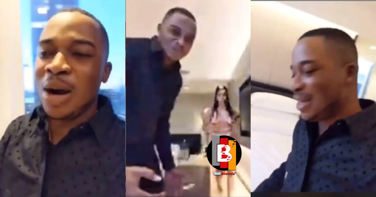 Twene Jonas exposed for showing a Hotel Room as his bedroom (video)