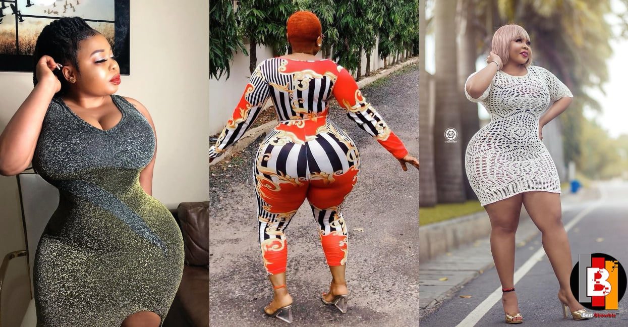 Heavily Endowed Kumasi Actress Causes Stir With Her Huge Backside in birthday photos