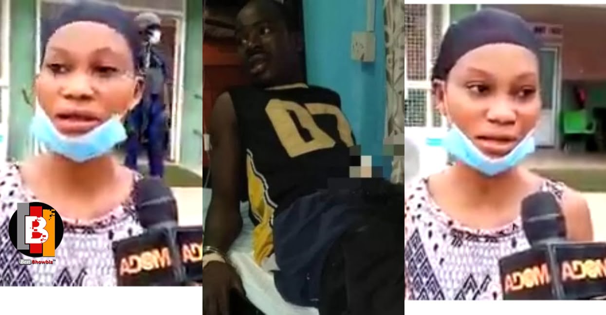 Lady who bit off Pen!s of Armed Robber finally speaks To Adom TV (video)