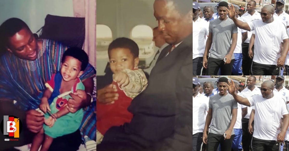 Mahama's son, Sharaf celebrate his dad in style – drops rare throwback photos