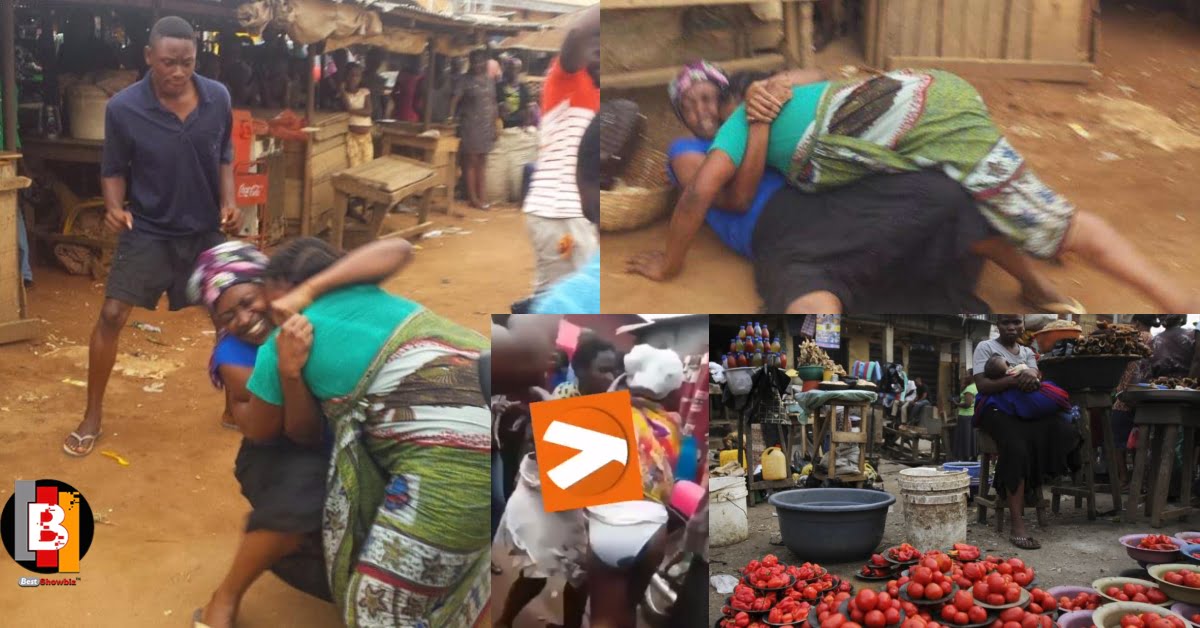 2 Market Women Nak.(e)d Themselves Over A Customer [Watch Video]