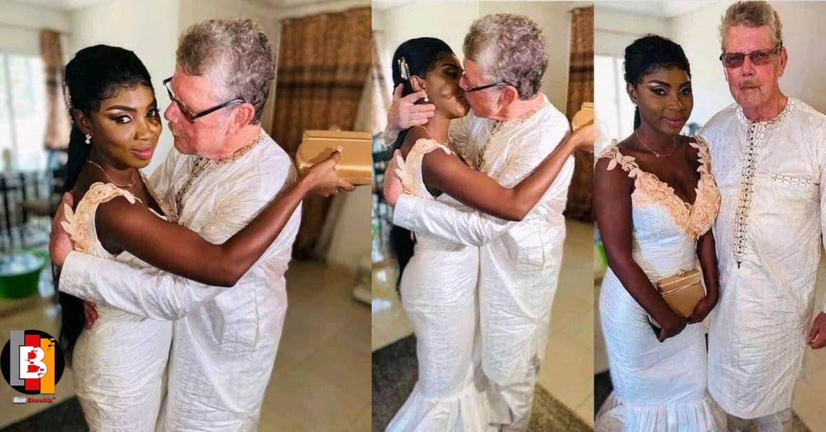 70-Year-Old White Man And His 22-Year-Old Wife Celebrate 2 Years Of Marriage - Photos