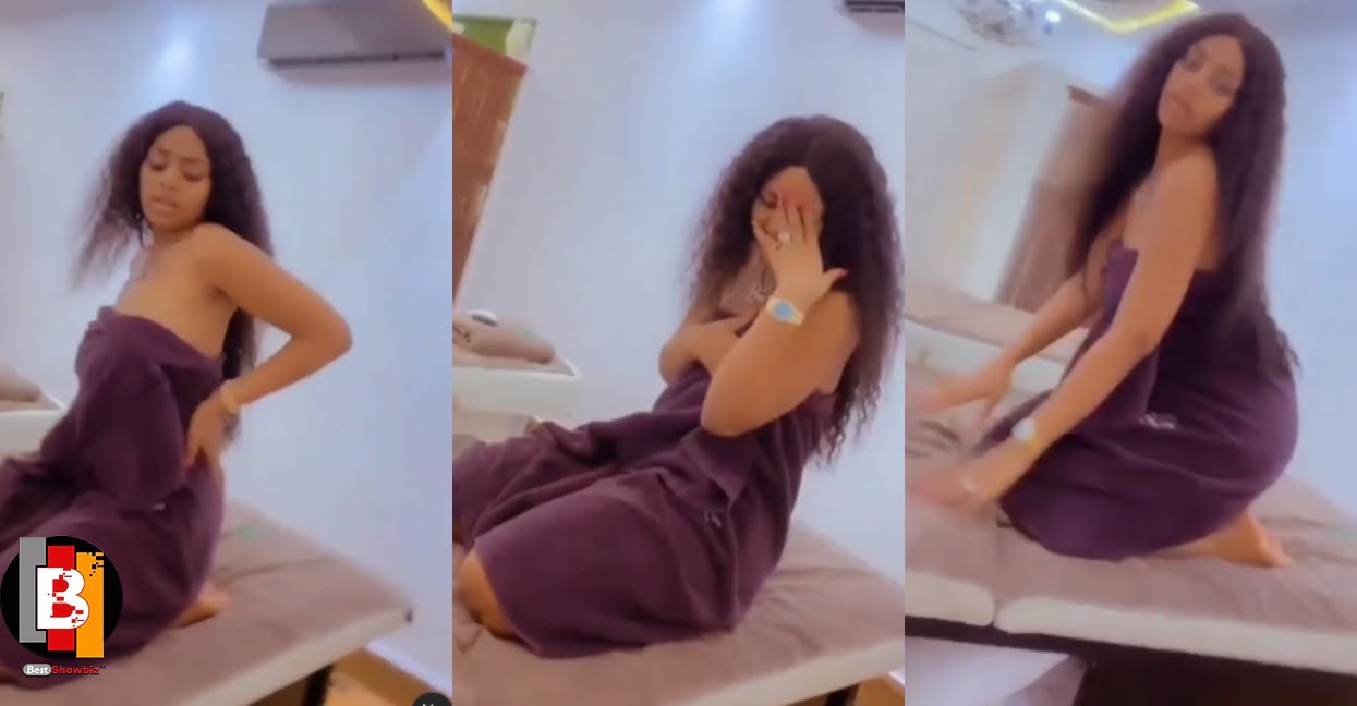 Regina Daniels strips on Camera for her 60 years old husband (video)