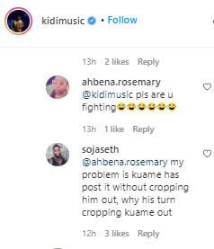 KiDi 'Chop Slaps' For Cropping Out Kuami Eugene From A Photo They Took Together With Late JJ Rawlings | Screenshots