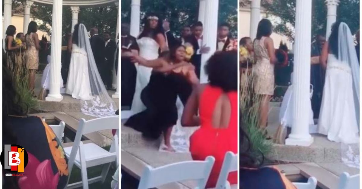 OMG! Pregnant Side Chick Storms Grooms Wedding - Video