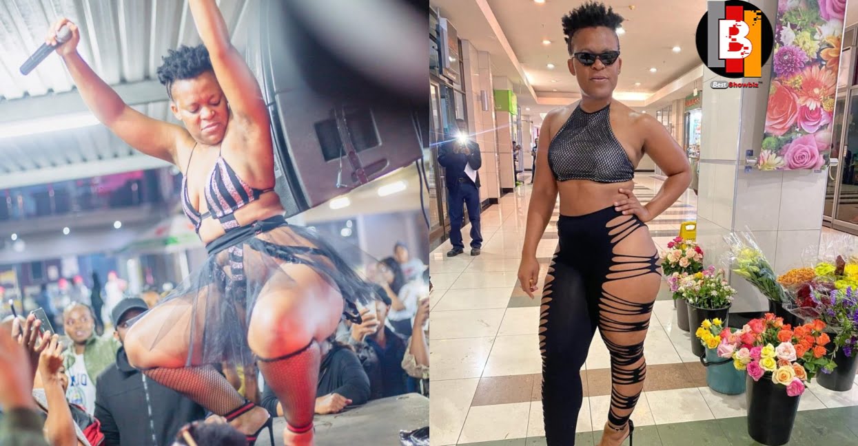 Dancer Zodwa allows fans to touch her "toto" and buttocks on stage (video)