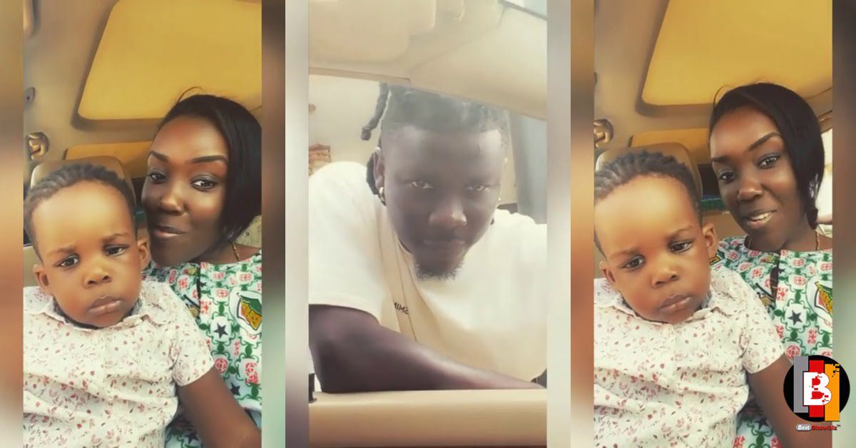 Video of Stonebwoy's son chilling with his mom warm hearts (video)