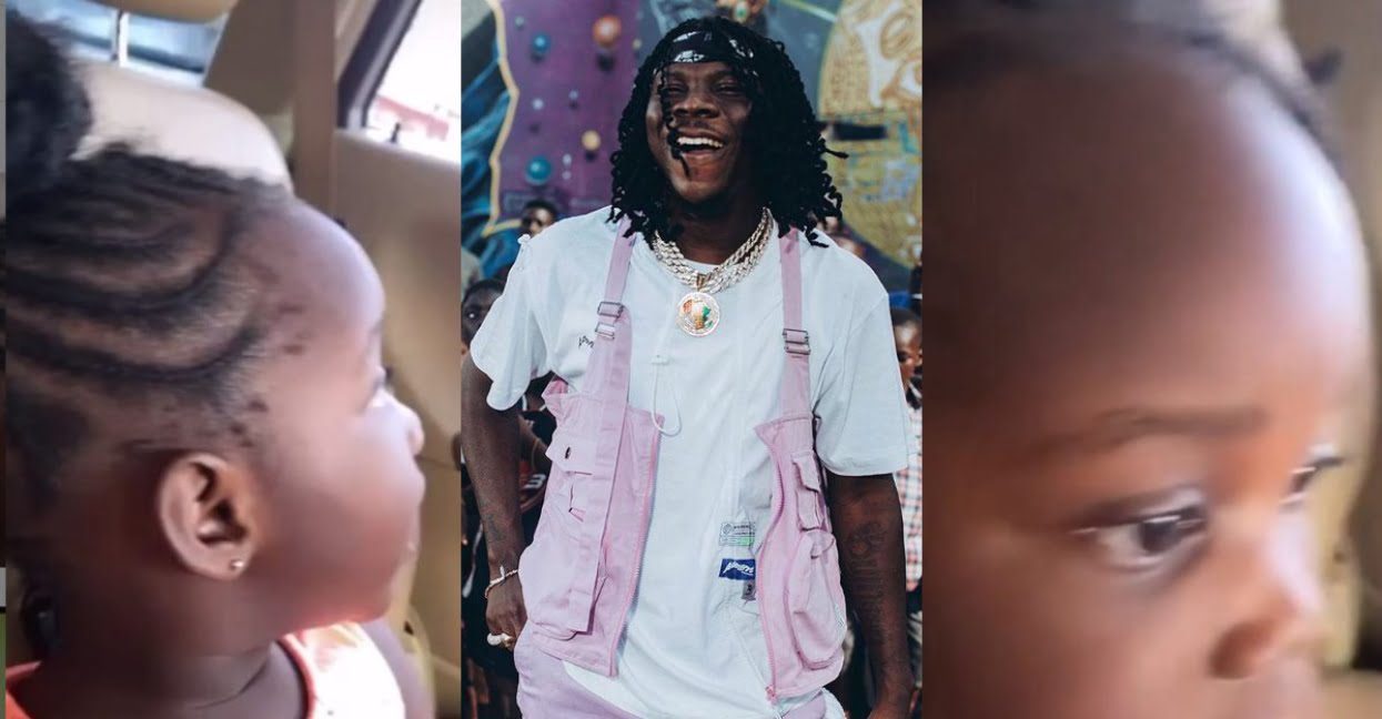 Watch the adorable reaction of Stonebwoy's daughter after seeing him on Billboard