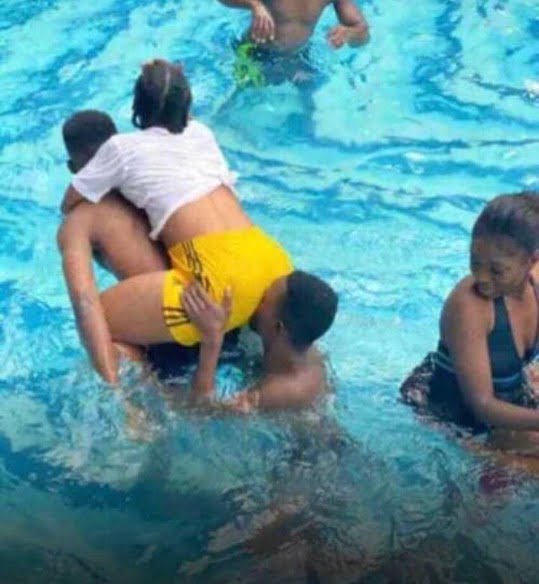 Social media reacts as a guy does the most stupid thing at a pool party.