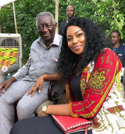 Yvonne Nelson Praises Ex-President Kufour On His Birthday; Says He's The ‘Greatest President Ever’