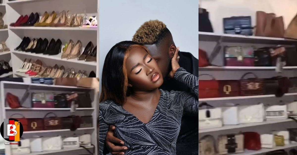 Rich Wife, Fella Makafui displays her expensive closet in a new video