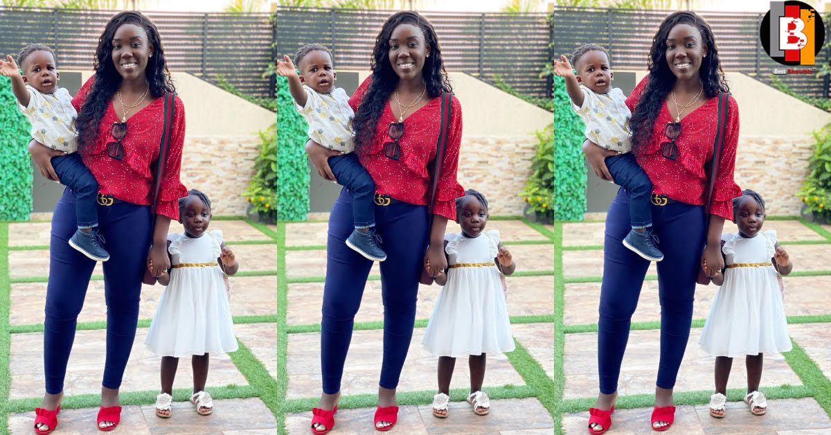 Beautiful Picture of Stonebwoy's wife and kids surfaces online (photo)
