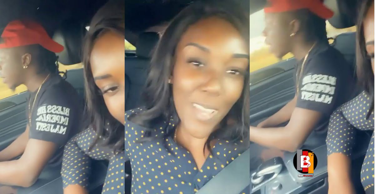 Stonebwoy and wife, Dr. Louisa chops love while cruising in town - Video