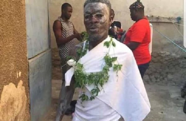 Former Asante Kotoko Player, Augustine Sefah turns a fetish priest - Photos