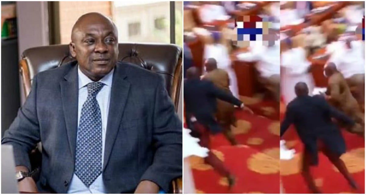 Watch the moment Carlos Ahenkorah Snatched ballot papers in parliament (video)