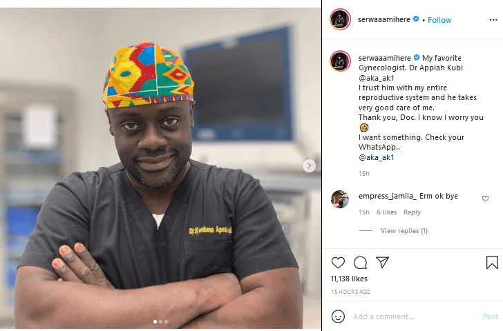 Serwaa Amihere shares pictures of the man who has access to her pu$$y.