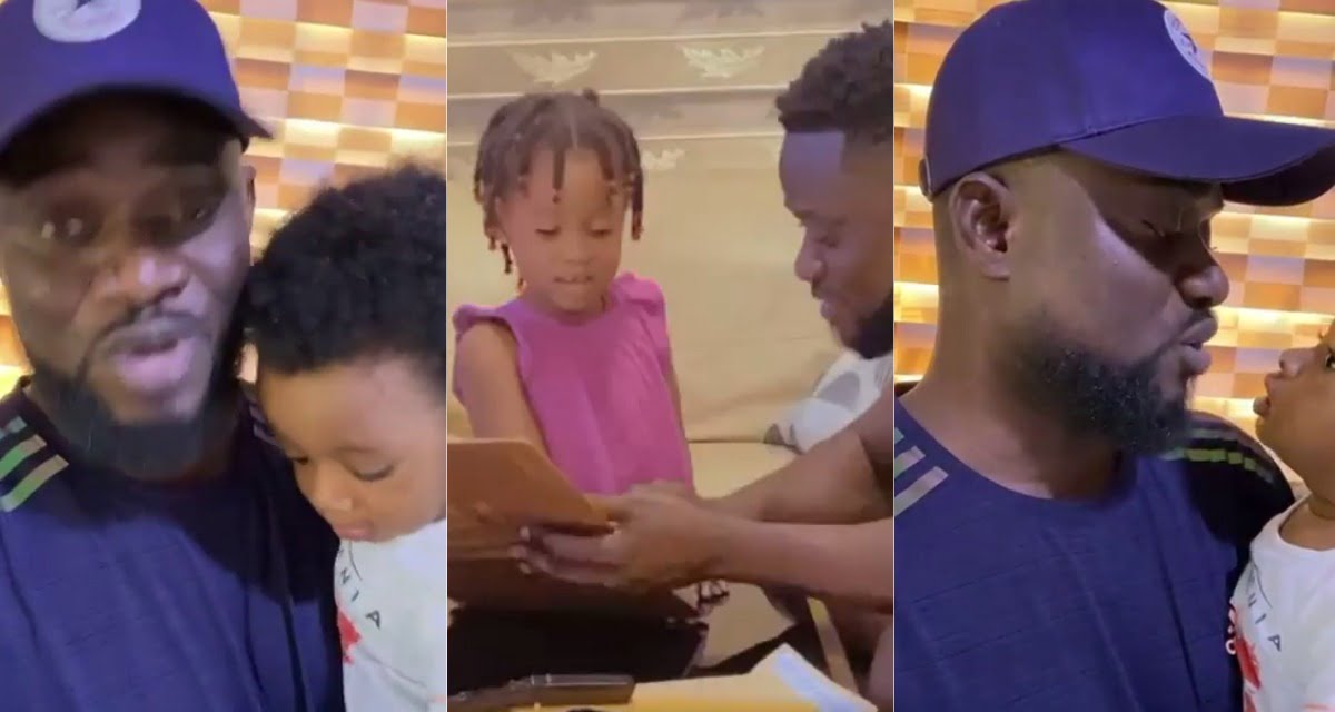 Bismark the joke shows off his adorable kids in new video.