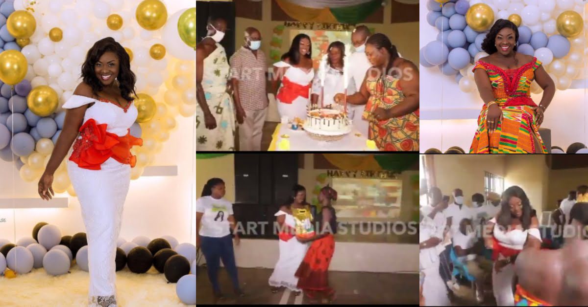 Emelia Brobbey celebrates her birthday with widows - Video