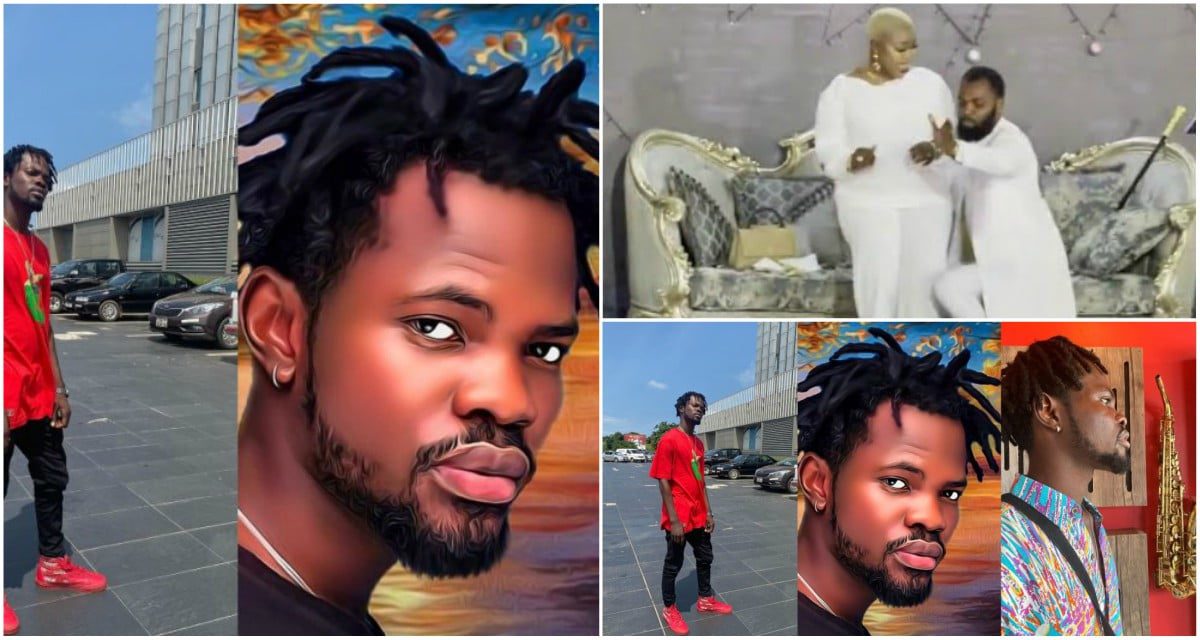 Fameye surprises Rev Obofour in church and got his grinding his wife (video)