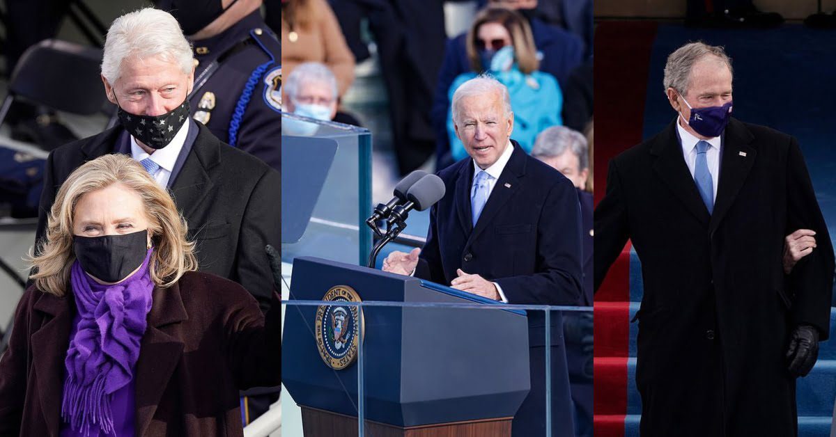 Here are hotos from Joe Biden's swearing-in ceremony