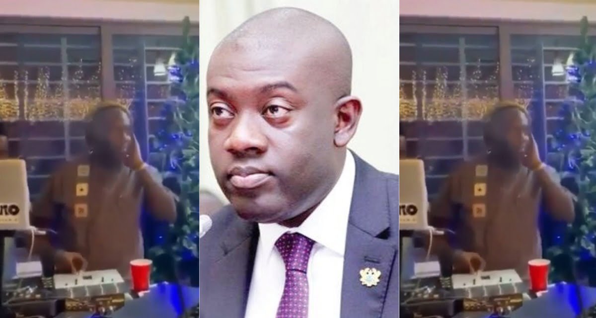 Watch as Information Minister, Kojo Oppong Nkrumah shows off his DJing skills - Video