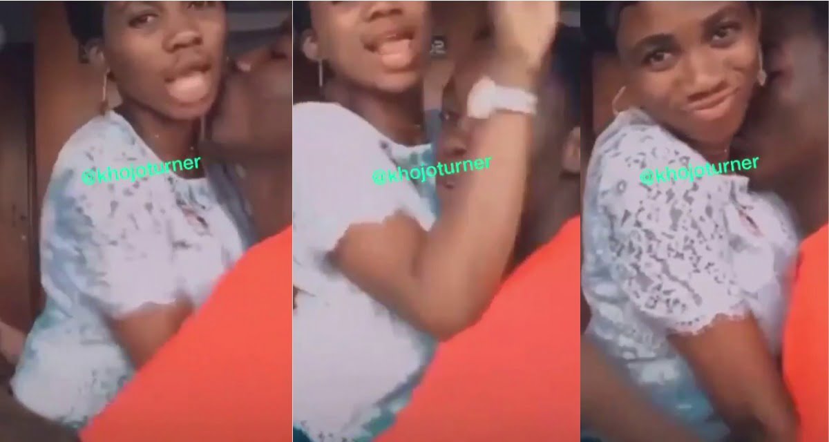 Two-level 100 students of KNUST ditch class to chop themselves (video)