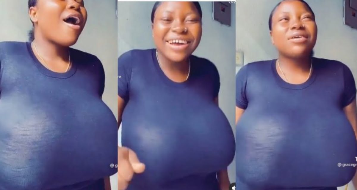 Lady Causes stir online with her huge "melons"