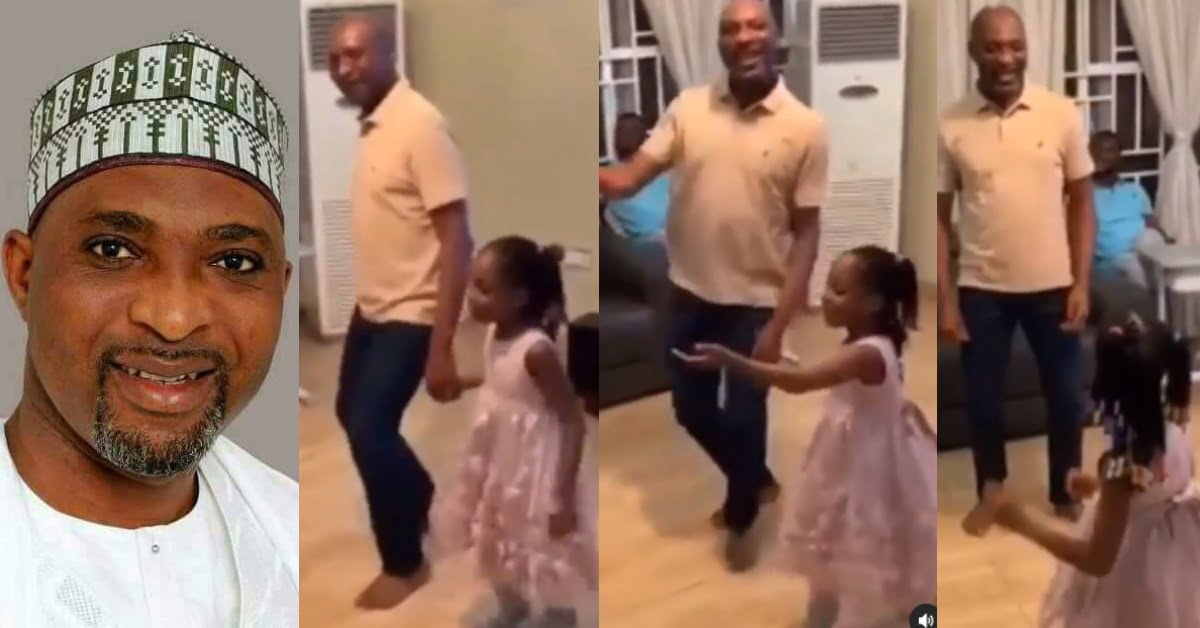 Hon. Mubarak Muntaka, MP for Asawase spotted dancing with his little girl in a viral video
