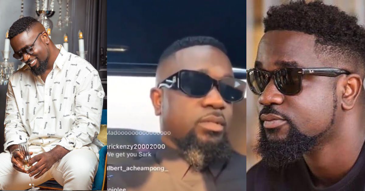 Sarkodie nearly involved in an accident while bragging on Insta Live - Video