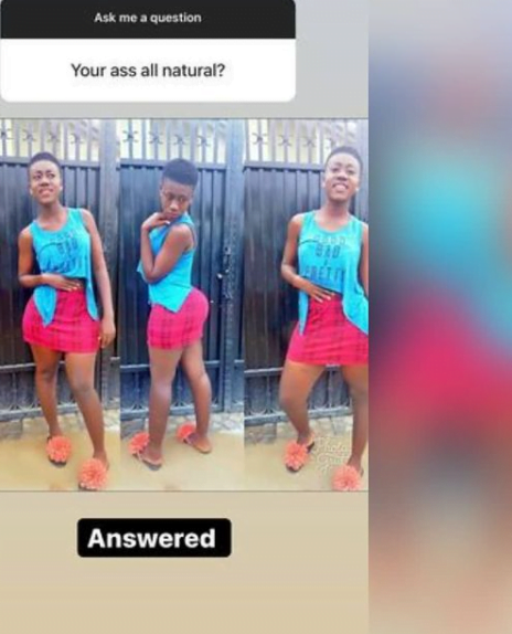 Hajia Bintu shares old photos to prove her huge A$$ is natural