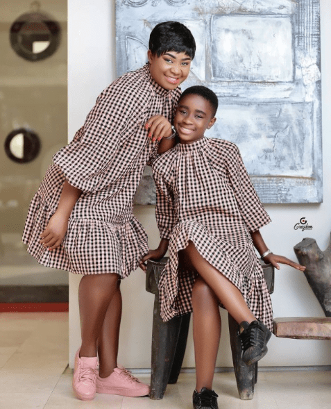 Afia Amankwaah Tamakloe twins with her beautiful daughter in new photos