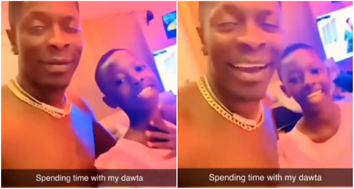 Shatta Wale and his daughter spend some quality time together (video)