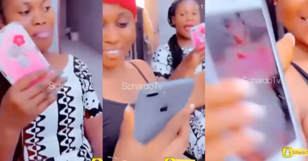 Beautiful slay queens flaunt their iPhones in a viral video