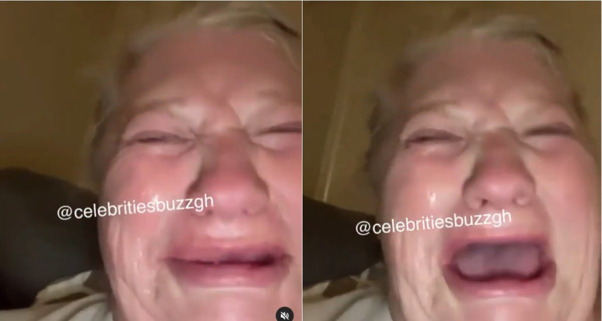White woman cries bitterly like a baby after being scammed - Video