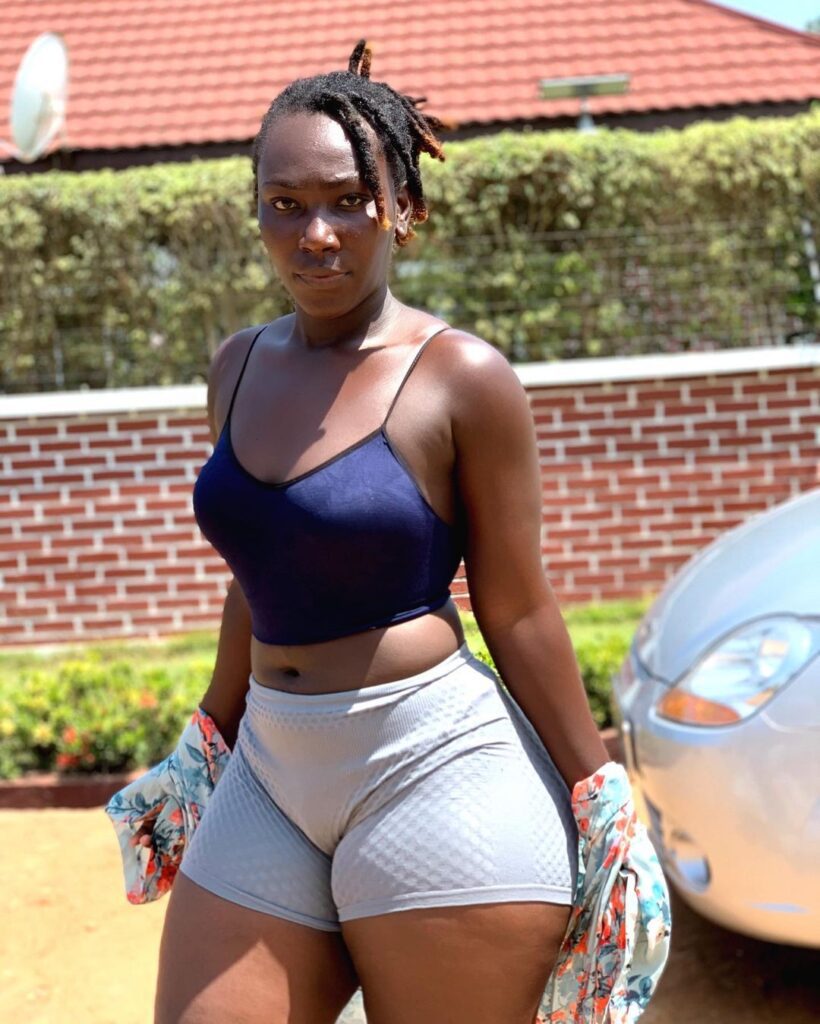Shatta Wale's new girlfriend 'Choqolate' stuns social media with her shapes and curves (photos)