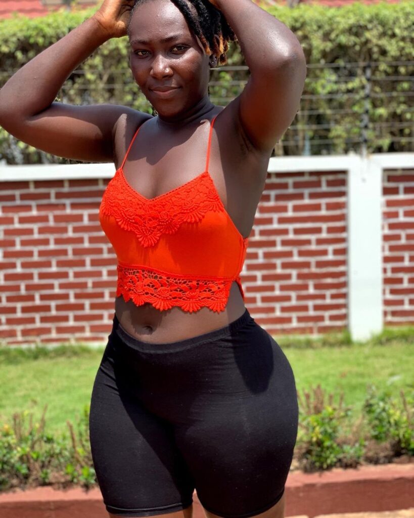 Shatta Wale's new girlfriend 'Choqolate' stuns social media with her shapes and curves (photos)