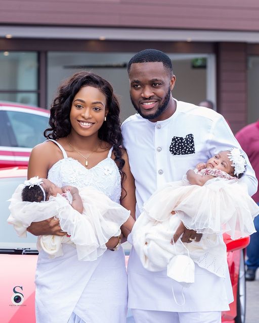 Official Pictures of Kennedy Osei's twins posted online by him
