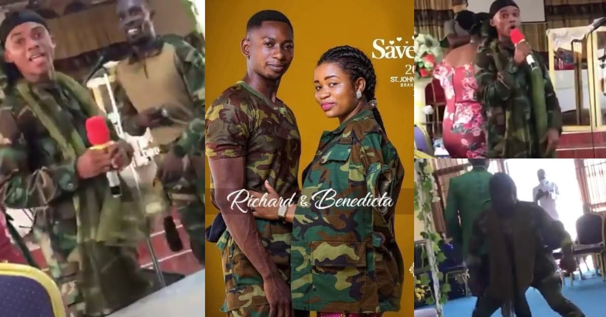 First photos and videos from Richard Agu's wedding, Heavy military presence there to protect the event