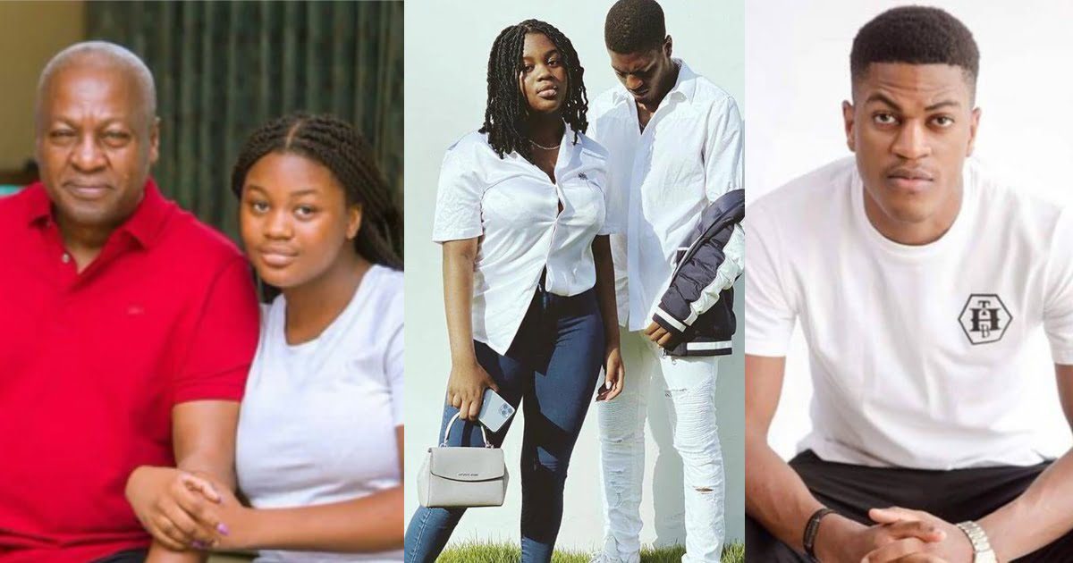 In a new Photo, Mahama's son and daughter show off their fashion sense.