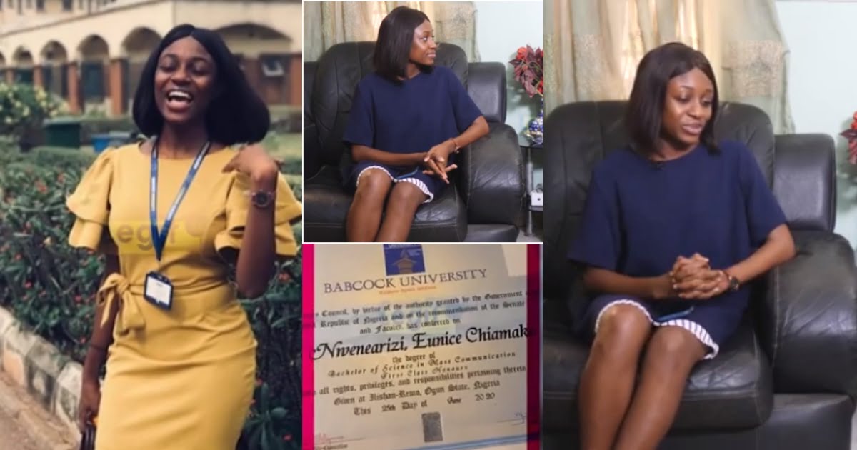 Lady who Graduated with first Class narrates how she did it (video)