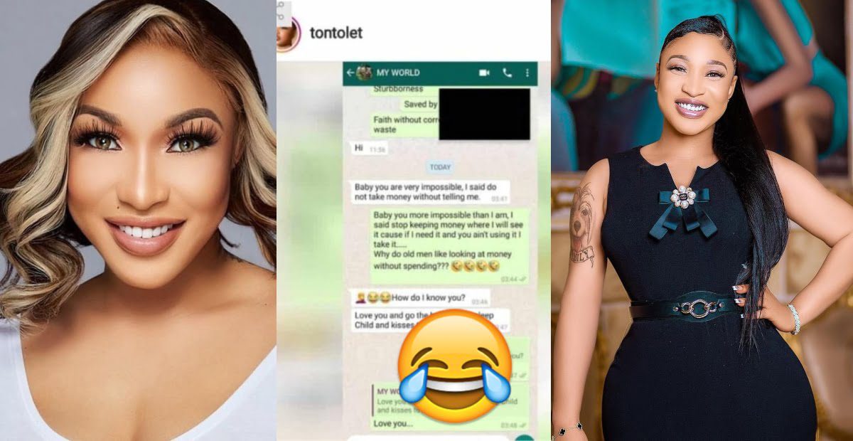 Leaked Chat of Tonto Dikeh and her newfound lover surfaces Online