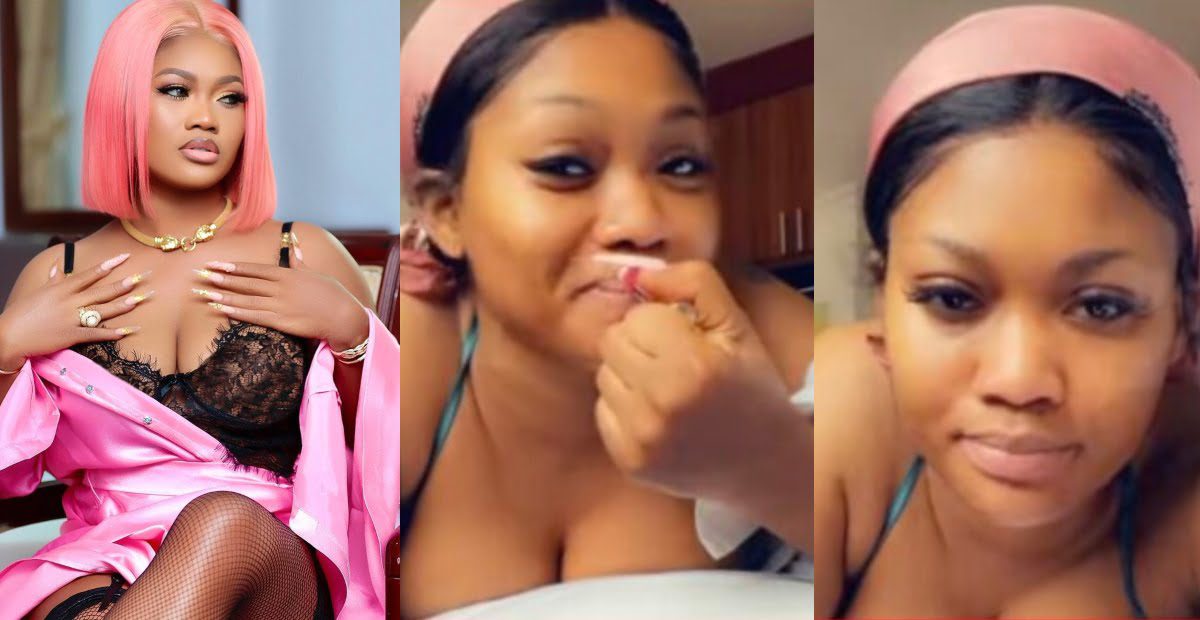 Lil win's girl Sandra Ababio displays her "nufour" on social media (video)