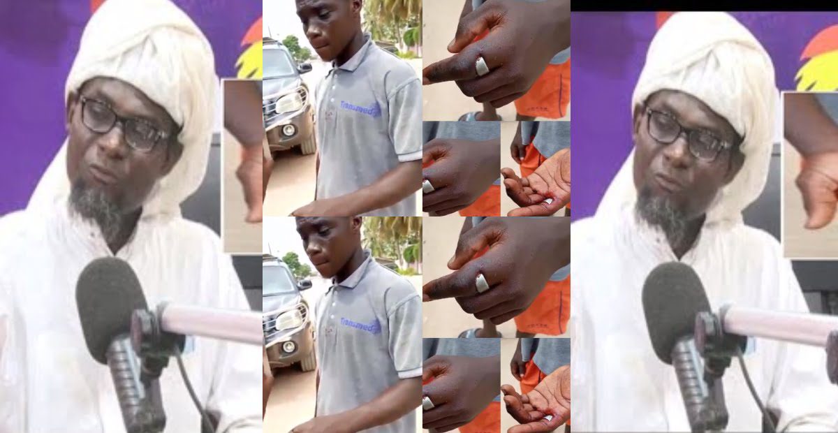 Mallam who removed Sakawa ring from the boy's finger at Kasoa speaks (video)