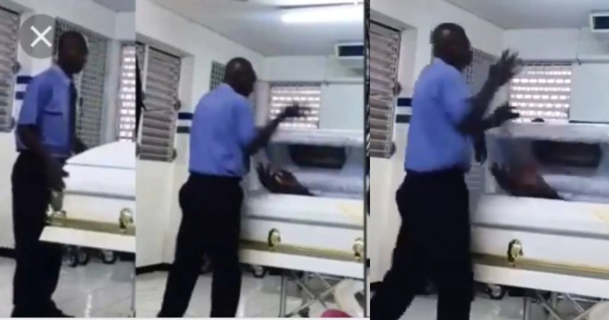 Mortuary Man runs off his job as a dead man wakes up