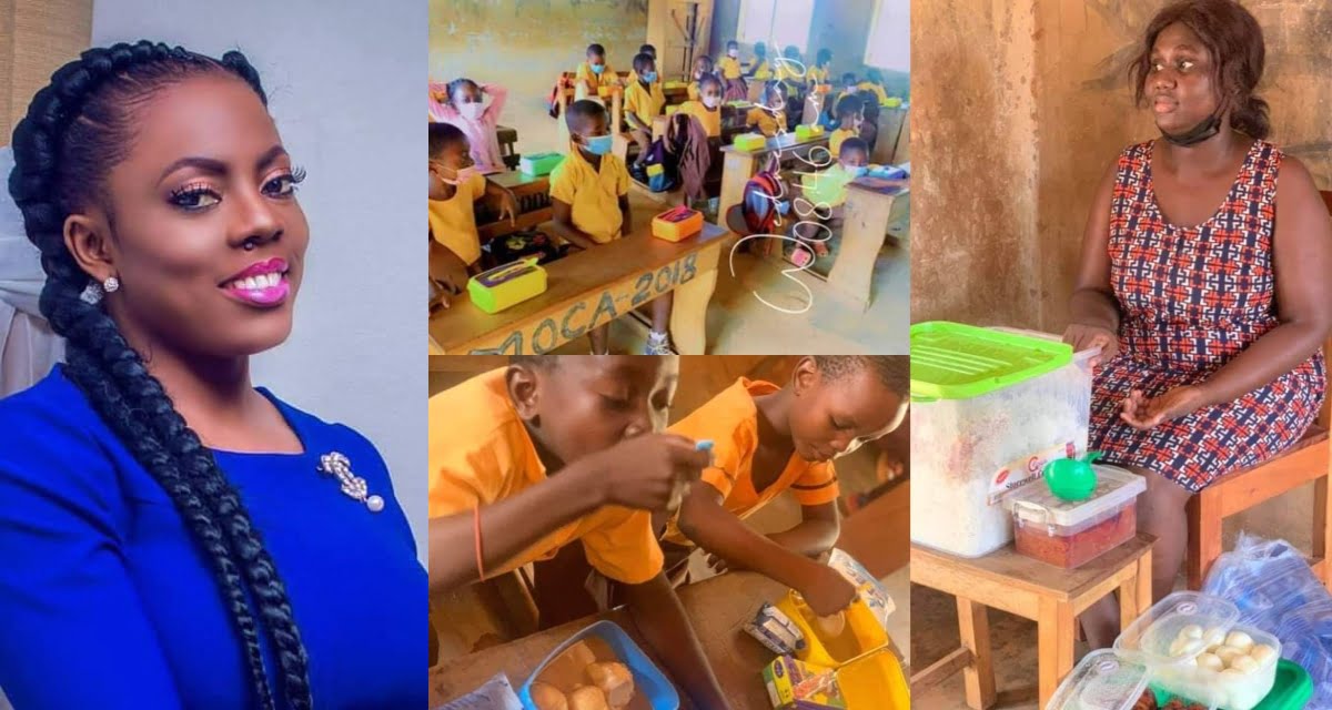 Nana Aba Anamoah Promises to help the teacher who feeds her pupils with her own money.