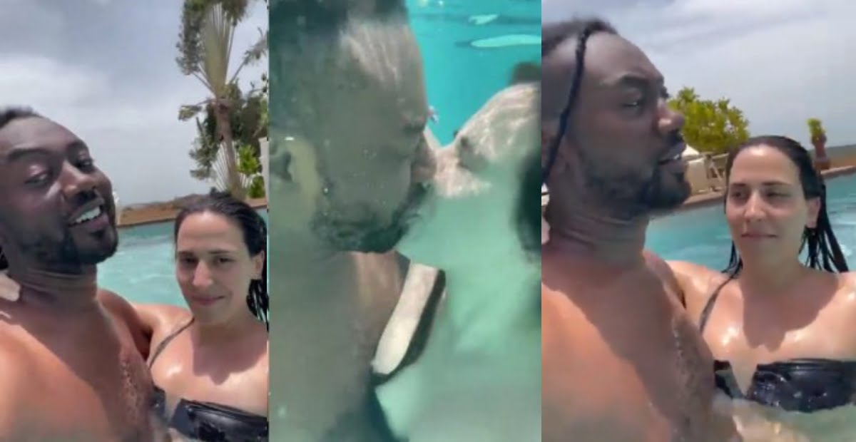 Pappy Kojo and his white Girlfriend chops love to vindicate him from G@y rumors (video)
