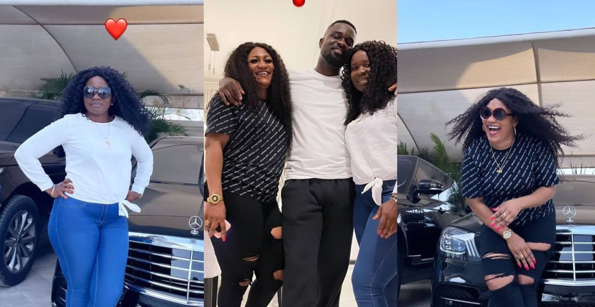Sarkodie's two sisters flaunt their luxurious cars as they storm his house (photos)