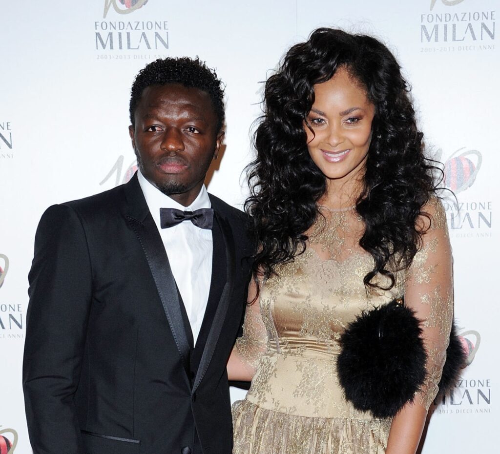 Menaye Donkor, Sulley Muntari's wife, confirms the birth of their second child by sharing a rare baby bump photo.