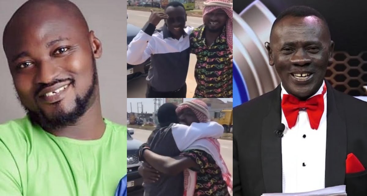 You won't go mad again, Akrobeto Prays for Funny face after meeting him on the streets (video)