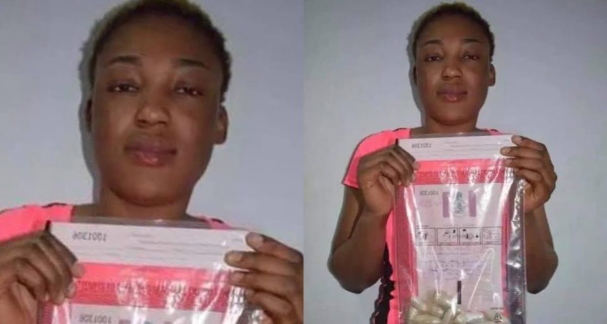 Young lady arrested at airport after she put 18 wraps of heroin in her v@g!na